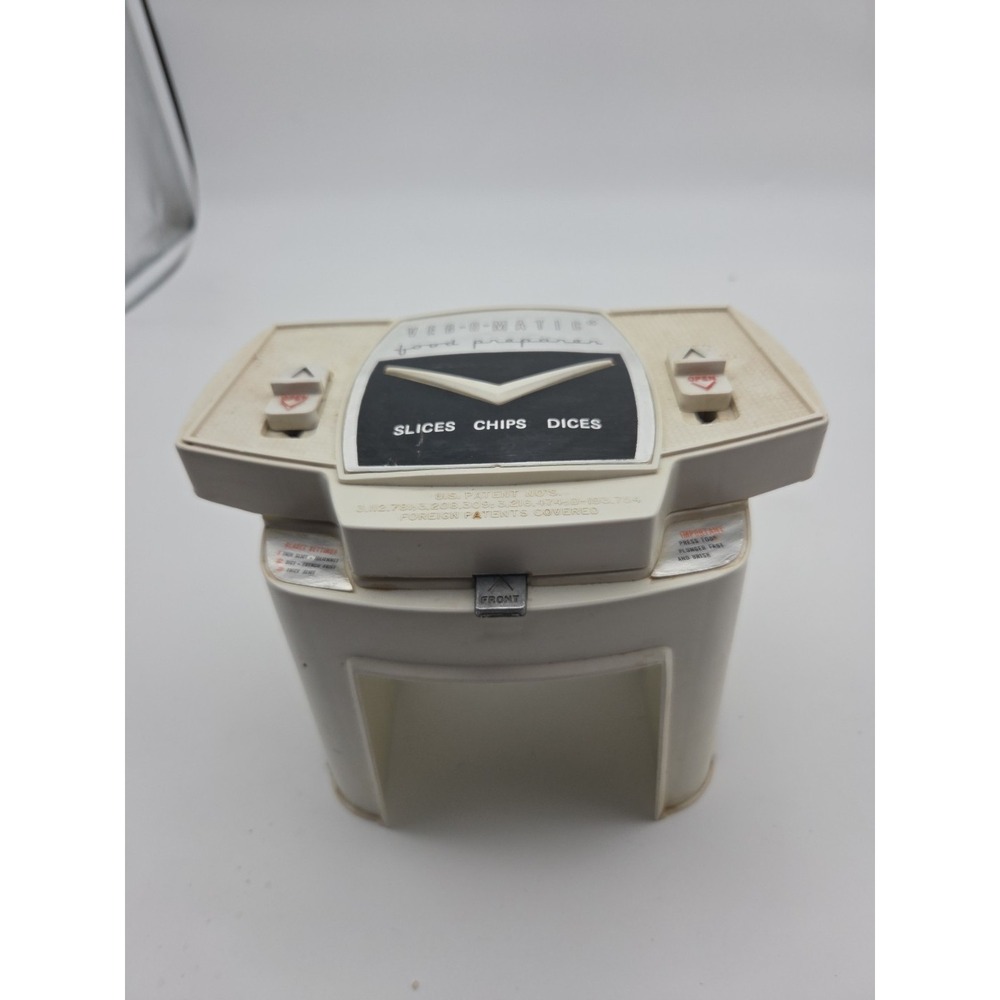 Vintage Veg-O-Matic Food Cutter Preparer  - Tested Working - With 1 Ring NOTES
